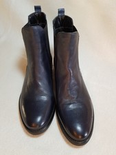 Stiefelette blau Leder Gr. 39,5