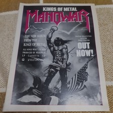 Vintage MANOWAR KINGS OF METAL
