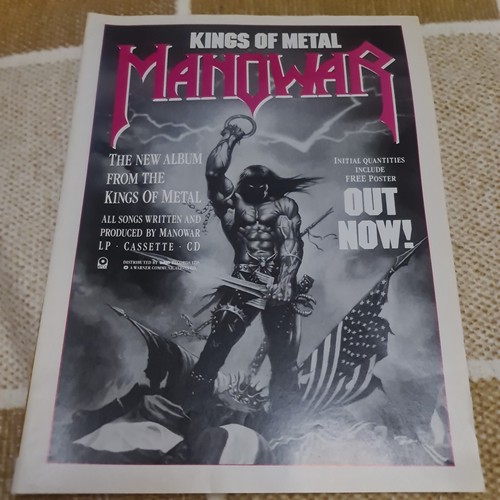 Vintage manowar kings metal - kings,