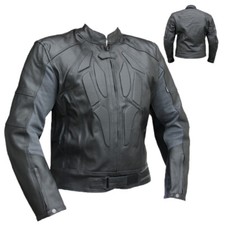 Motorrad Lederjacke Biker Leder Jacke schwarz Motorradjacke von PROANTI®