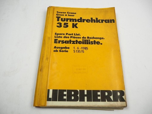 Liebherr form 35k turmdrehkran - liebherr,
