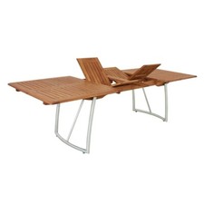 Edelstahl Ausziehtisch Gartentisch Gardissimo Holz Tisch ausziehbar Gartenmöbel