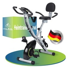 Hometrainer Fahrrad Ergometer klappbar Leise mit LCD Monitor & APP bis 145kg