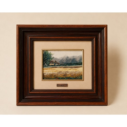 Rosello framed oil - rosello,