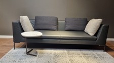 B&B ITALIA Sofa, Modell Charles, Leder, Schwarz