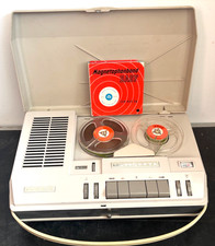 LOEWE OPTA Typ:414 BATTERIE/NETZ TONBANDGERÄT 11cm SPULEN 2 SPUR/ 9,5 von 1965