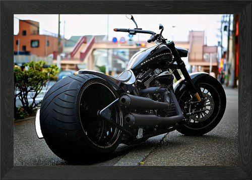Harley davidson gerahmtes - davidson,
