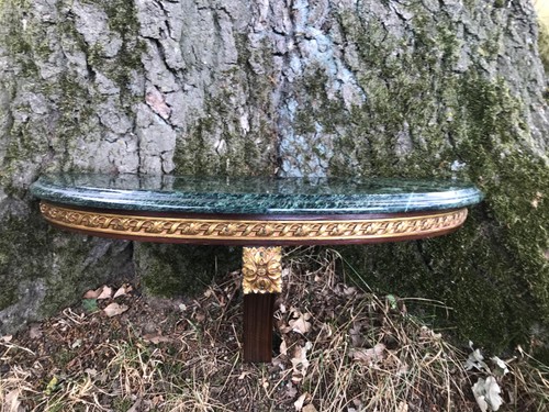 Wandkonsole teak mahagoni - /,