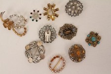 Broschen Ohrclips Strass