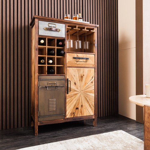 Massivholz barschrank atelier - massivholz,