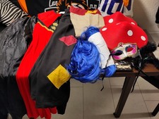 Verkaufe 2 umhänge lang und 1 kostum für Karneval mit perücken neu