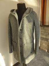 Street one  Kurzmantel mit Kapuze, Boucle  Gr. 36 , hellgrau flauschig