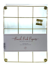 Memoboard gold "Gitter"