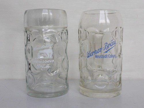 Alter bierkrug maßkrug - 2x,