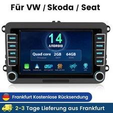 Für VW Golf 5 6 Plus Touran Caddy Jetta Autoradio Android 14 Apple Carplay NAVI