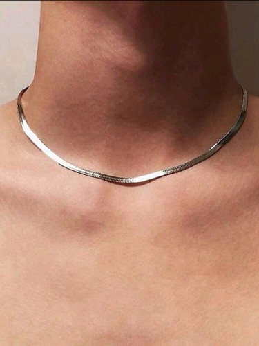 Schlangenkette flach 45cm - schlangenkette,