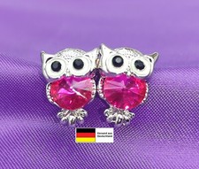 Eulen mit Roten Schmuckstein