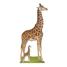 Giraffe Tiere Pappfigur 196cm