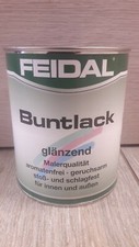 20€/L Feidal Buntlack 0,75L Holz-Stahl-Fenster-Zaun-Mauer-Tür-Lack-Möbel (A572)