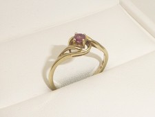 333 Rotgold 8K Gold Ring Rubin Verlobungsring Goldring RG 54 - 17,2 mm 9609