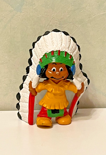Pvc figur yakari indian chef - figur,