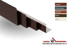 Winkelblech Blechwinkel Abschlussblech Dach Alu Aluminium farbig 1 m lang