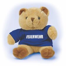Plüsch - Teddybär mit Shirt - Feuerwehr - Größe ca 20 cm - 27016