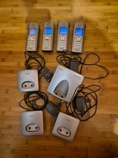 4x S45 Mobilteil, incl. Ladeschalen und Siemens Gigaset SX450isdn