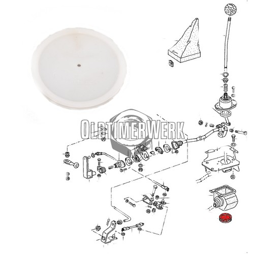 Deckel unter schalthebel golf - schalthebel,,