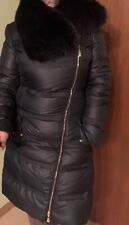 Damen Daunenmantel Versace Collection  mit echtem Pelzkragen Gr.38 ,getragen