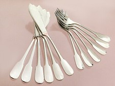 Fischbesteck aus Italien 800er