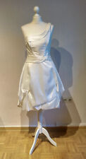 Brautkleid, kurz, Creme, Ivory, Elfenbein, Taft, Ballonrock, 1 Träger, Größe 38