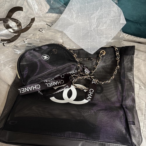 Chanel beauty mesh tote - beauty, &