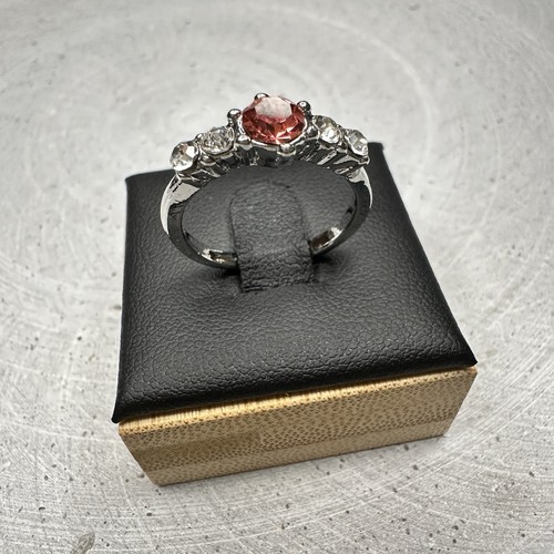 Damenring versilbert pink - damenring,