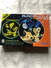 RundPuzzle, 1000 Teile,  nachtleuchtend, Maler W. Schimmel, Weltbildpuzzle