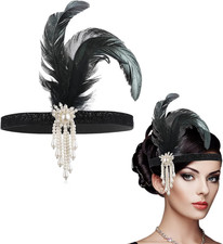 1920er Flapper Stirnband Feder