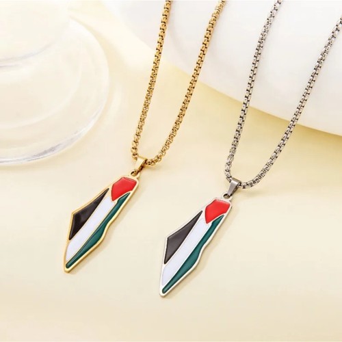 Kette mit palästina flaggen - kette,
