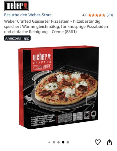 Weber gbs pizzastein glasiert - weber,