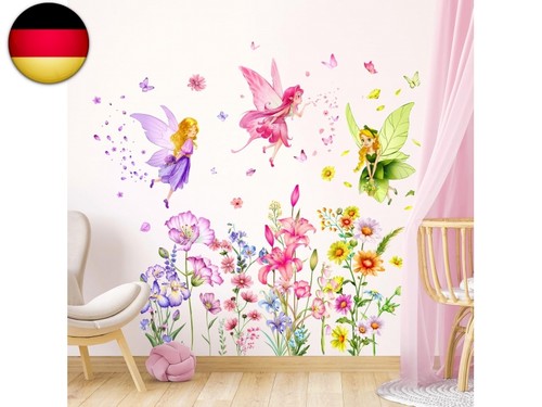 Supzone wandtattoo rosa blume - wandtattoo,