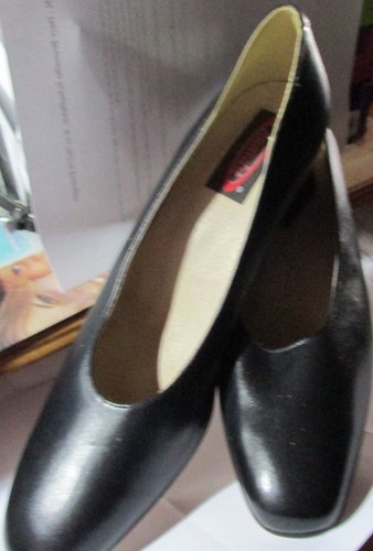 Leder pumps schwarz mit gold - pumps,