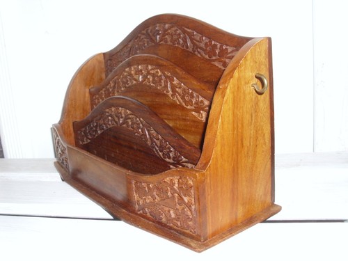 Indisch teak holz - brief, regal