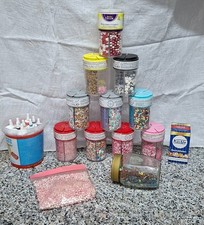 Tortendeko Kuchendeko Restposten Streudeko Perlen Streusel Bunt + Zuckerschrift