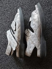 Diabetikerschutzschuhe Lucro By Schein Sandalen Gr. 45 Silber Glitzer Damen Neu