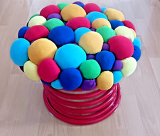 Feder LKW Bubble Unikat Schraubenfeder, Sitz & Fusshocker 50 cm x 40 cm - 8,2 kg