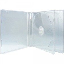 100 CD Hüllen 2er Jewelcase 10,4 mm für je 2 BD / CD / DVD transparent