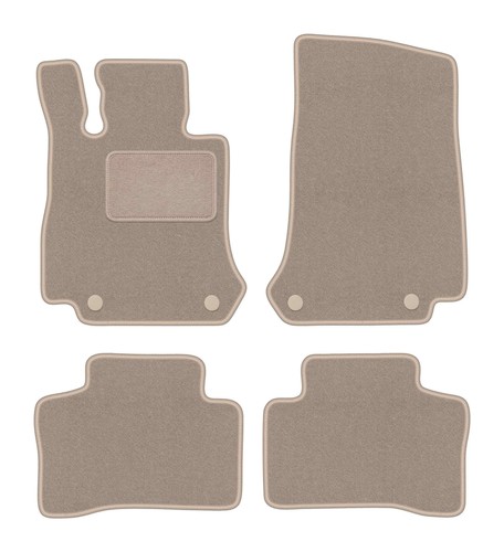 Auto fußmatten velours beige - velours,