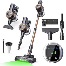 45000Pa Akku-Staubsauger Kabellos Beutellos bis zu 45min. Handstaubsauger HEPA