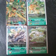Digimon, 4 Karten Set EX2,  Evolution, Mega, Full Art, Holo, Sammelkarten