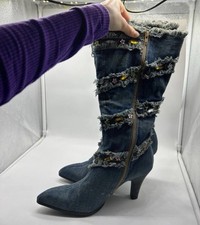 Ibiza Jeans Stiefel Mit Glitzer Steinen 