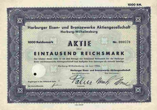 Harburger eisen bronzewerke - eisen,